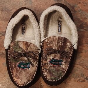 Florida Gators Men's Brown Camo Moccasin Slip-ons